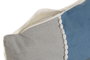 DKD Home Decor Pack de 2 Cojines de Poliéster Azul 50x30 cm