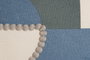 DKD Home Decor Pack de 2 Cojines de Poliéster Azul 50x30 cm