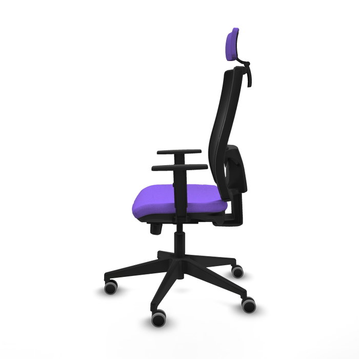 PIQUERAS Y CRESPO Silla de oficina Horna Sincro/Traslack Lila/Negro