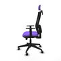 PIQUERAS Y CRESPO Silla de oficina Horna Sincro/Traslack Lila/Negro
