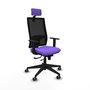 PIQUERAS Y CRESPO Silla de oficina Horna Sincro/Traslack Lila/Negro