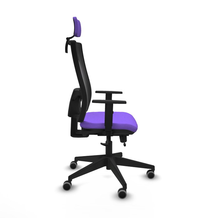 PIQUERAS Y CRESPO Silla de oficina Horna Sincro/Traslack Lila/Negro
