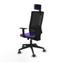 PIQUERAS Y CRESPO Silla de oficina Horna Sincro/Traslack Lila/Negro