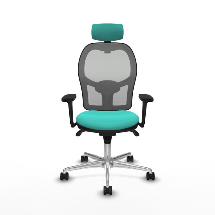PIQUERAS Y CRESPO Silla de oficina Jorquera con mecanismo Sincro, Turquesa y Gris PIQUERAS Y CRESPO Silla de oficina Jorquera con mecanismo Sincro, Turquesa y Gris