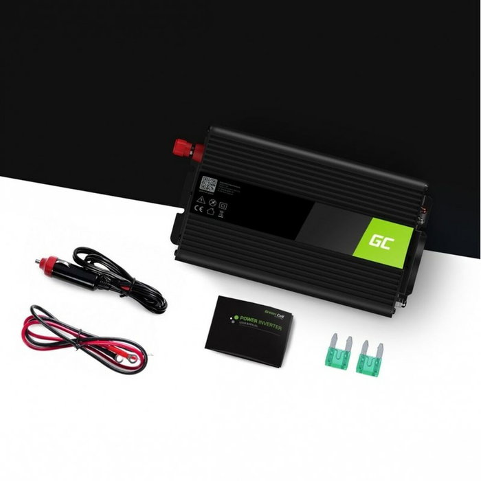 Green Cell INV02DE Inversor de Corriente 24V a 230V 300W Negro