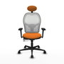 PIQUERAS Y CRESPO Silla de oficina Jorquera Naranja y Blanco