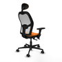PIQUERAS Y CRESPO Silla de oficina Jorquera Naranja y Blanco