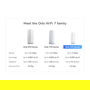 NETGEAR Orbi 370 (RBR370) Sistema Mesh WiFi 7 Dual-Band 3er Pack, 3 Nodos, Cobertura 360 m2, Blanco, 3500 Mbps