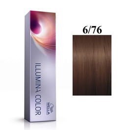 Illumina Color, Tinte permanente para el cabello, 6/76 Dark Blonde Violet Chestnut, 60 ml