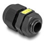 DeLOCK 60614 Prensacables M12 con ventilación IP68 negro (2 piezas)