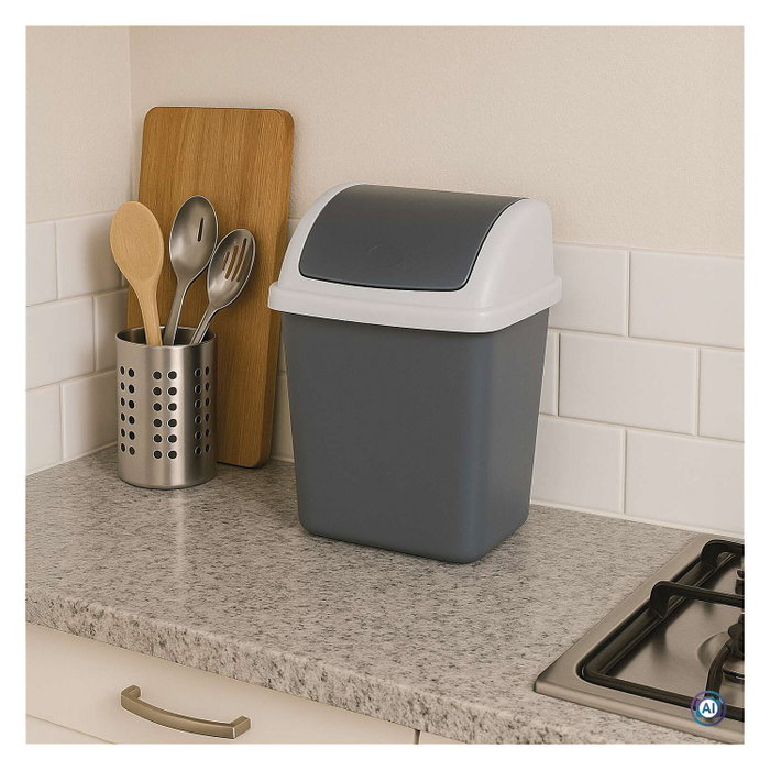 MAUL Papelera MAULswing de 5L con Tapa Basculante