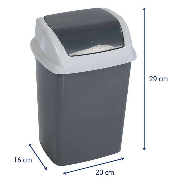 MAUL Papelera MAULswing de 5L con Tapa Basculante