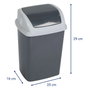 MAUL Papelera MAULswing de 5L con Tapa Basculante