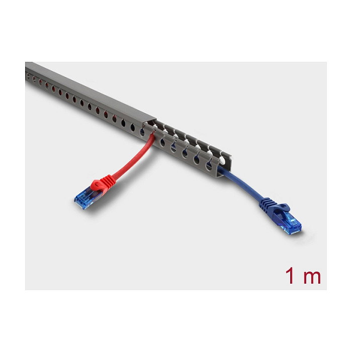 DeLOCK 22026 Canaleta de panel guíacables 20 x 20 mm - 1 m - Gris DeLOCK 22026 Canaleta de panel guíacables 20 x 20 mm - 1 m - Gris