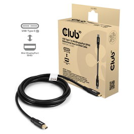 Club 3D CAC-1561 Cable USB Tipo C a Mini DisplayPort 2.1, 2m, 8K a 30Hz, Macho a Macho