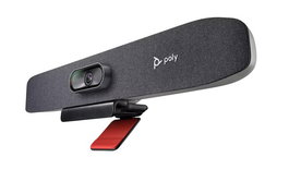 Poly Studio R30 USB Video Bar para videoconferencias - Cámara 4K con campo de visión de 120°, micrófono array y montaje incluido