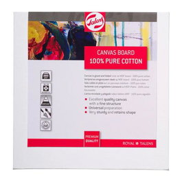 Talens Tablilla Entelada 1F 22x16 cm, Lienzo de Algodón 280 g/m² con Preparación Universal para Óleo y Acrílico