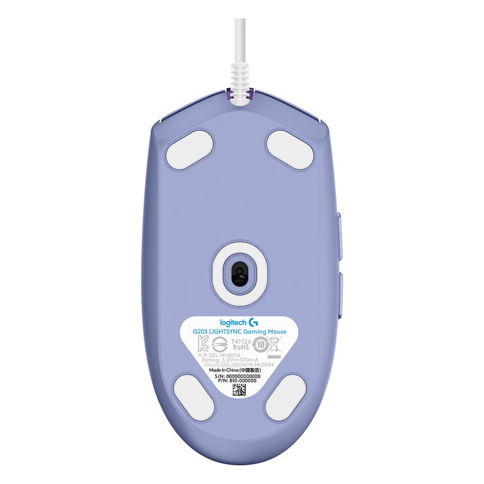 Logitech G203 LIGHTSYNC Ratón Gaming USB Lila