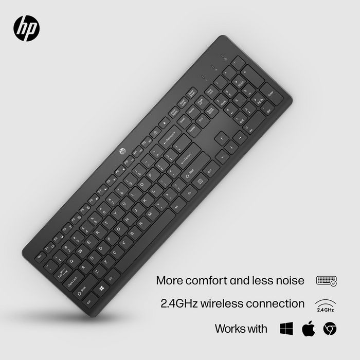 HP 230 Teclado Inalámbrico Negro ESP - Construido para la comodidad, hecho para el silencio, conexión inalámbrica de 2.4GHz HP 230 Teclado Inalámbrico Negro ESP - Construido para la comodidad, hecho para el silencio, conexión inalámbrica de 2.4GHz