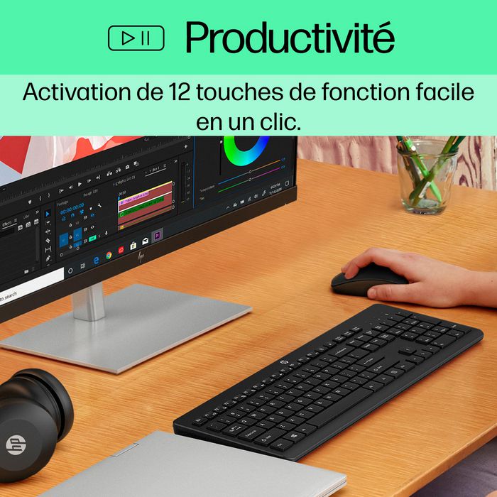 HP 230 Teclado Inalámbrico Negro ESP - Construido para la comodidad, hecho para el silencio, conexión inalámbrica de 2.4GHz HP 230 Teclado Inalámbrico Negro ESP - Construido para la comodidad, hecho para el silencio, conexión inalámbrica de 2.4GHz