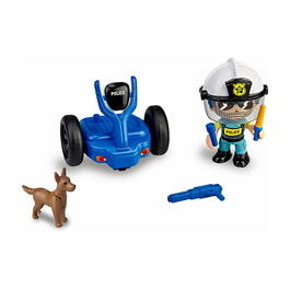 Pin Y Pon Segway Policía Pinypon Action 7/15584 con Figura y Perro Juguete para Niños +4 Años