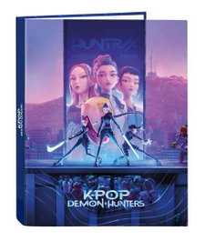 Safta Carpeta Folio 4 Anillas Mixtas K-Pop Demon Hunters Stationery 26,5x33x4cm