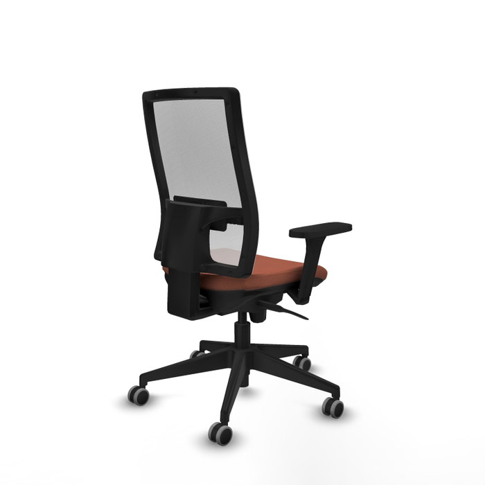 PIQUERAS Y CRESPO Silla de oficina Horna con Mecanismo Sincro, Marrón y Blanco PIQUERAS Y CRESPO Silla de oficina Horna con Mecanismo Sincro, Marrón y Blanco