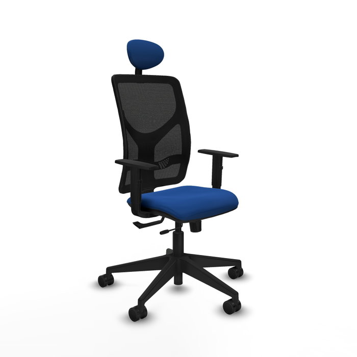 PIQUERAS Y CRESPO Silla de oficina Motilla con mecanismo Sincro/Traslack Azul y Negro PIQUERAS Y CRESPO Silla de oficina Motilla con mecanismo Sincro/Traslack Azul y Negro