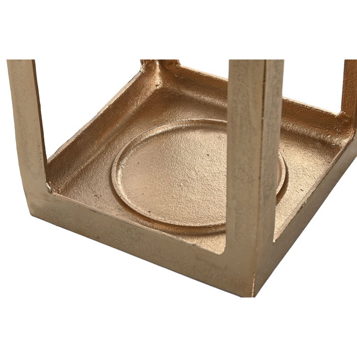 DKD Home Decor Farola de Aluminio y Cristal Dorado 20x20x74
