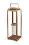 DKD Home Decor Farola Moderno Dorado Aluminio Cristal 20 x 74 x 20 cm