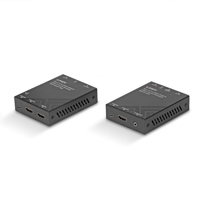 Lindy 70m Cat.6 HDMI 4K60, USB and Audio KVM Extender para Control Remoto de PC hasta 70m