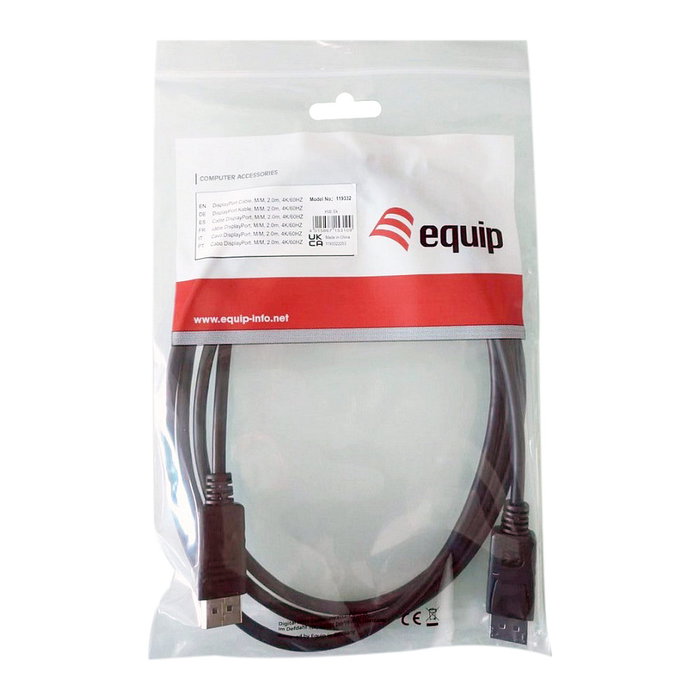 Equip Cable DisplayPort 1.2 4K 10m Macho-Macho Equip Cable DisplayPort 1.2 4K 10m Macho-Macho