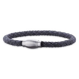 SAVE BRAVE Pulsera SBB-JAMES-GY de Cuero Gris