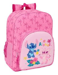 Mochila Escolar Lilo & Stitch Chill Rosa 32 x 38 x 12 cm