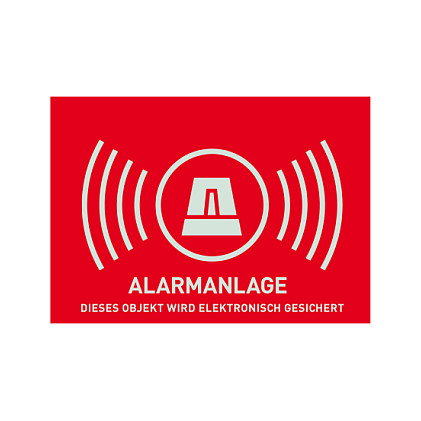 ABUS Pegatina de advertencia de alarma AU1323 ABUS Pegatina de advertencia de alarma AU1323