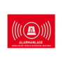 ABUS Pegatina de advertencia de alarma AU1323