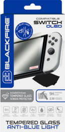 Blackfire Protector de Pantalla de Vidrio Templado Antiblue Light 9H para Switch/OLED