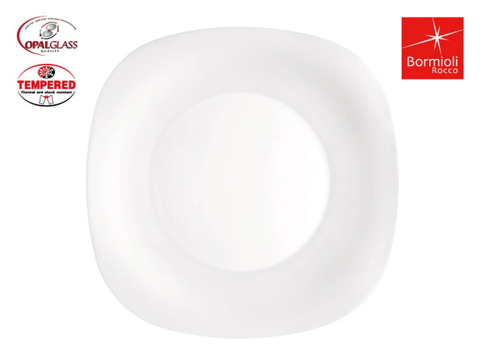 Bormioli Rocco Plato Llano Parma 27cm Blanco