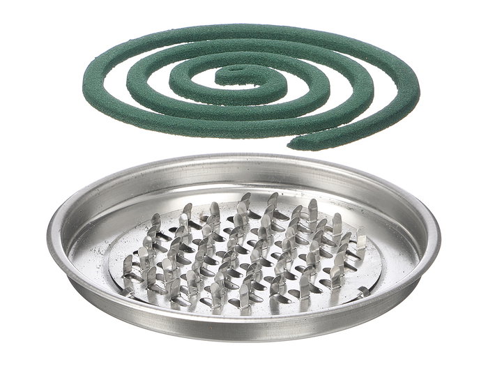 Ibergarden Espiral de Incienso Antimosquitos Citronela con Soporte, Verde, 13.8x14x3.5 cm (Set de 24)
