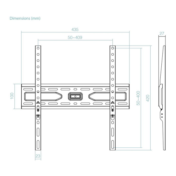Tooq Soporte de Pared Fijo LP1030F-B para TV de 32-75 pulgadas, Negro