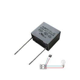 Edm Condensador para bombilla led, Blister con 5 unidades