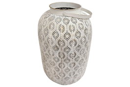 DKD Home Decor Portavelas de Metal Blanco y Dorado (Pack de 4)