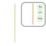 Pastormatic Pack 50 Piquetas Fibra Vidrio Amarillas 120 cm Resistentes Impermeables Eco