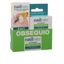 Nailner Pincel 2 en 1 Antihongos Estuche 2 pz