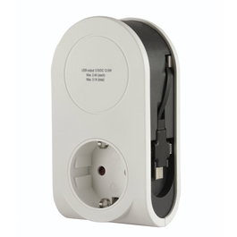Rev REV USB Charger Flex 3in1 0,8 m + 1x socket
