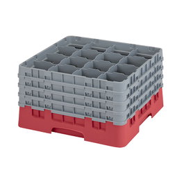 CAMBRO Cesta de lavado 16 comp. 4 alturas Arándano
