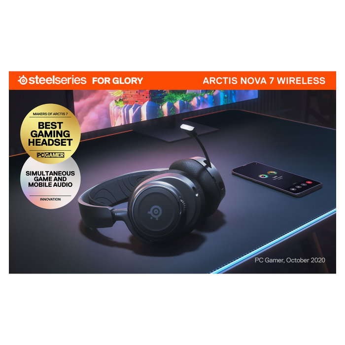SteelSeries Arctis Nova 7 Wireless Negro SteelSeries Arctis Nova 7 Wireless Negro