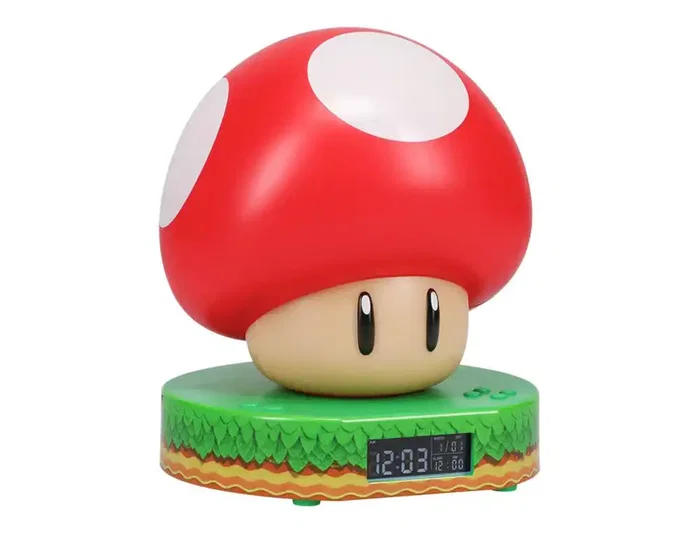 Paladone Reloj despertador con luz Super Mushroom Super Mario