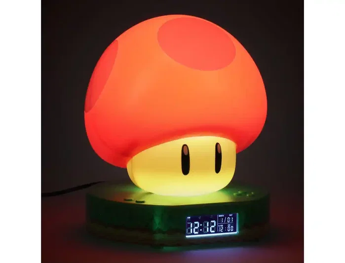 Paladone Reloj despertador con luz Super Mushroom Super Mario