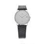 Tetra Reloj T-008 con correa de cuero negro